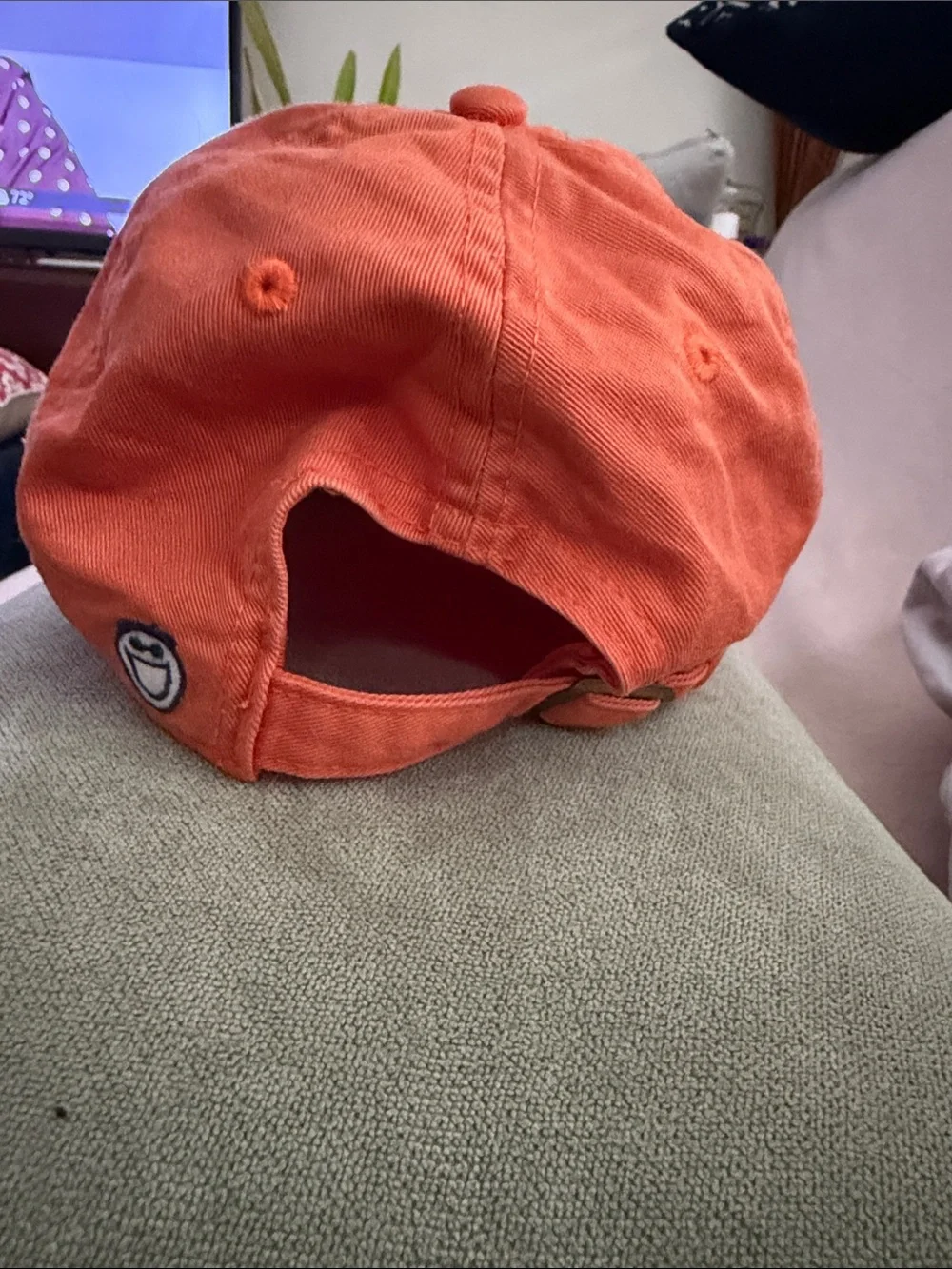 Life Is Good Unisex Coral-Orange Bike Embroidered Hat